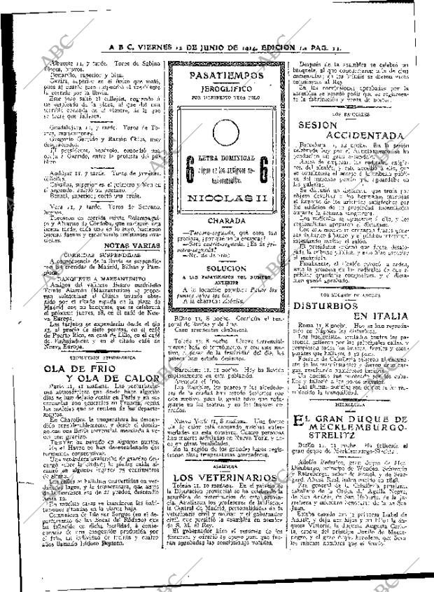ABC MADRID 12-06-1914 página 11