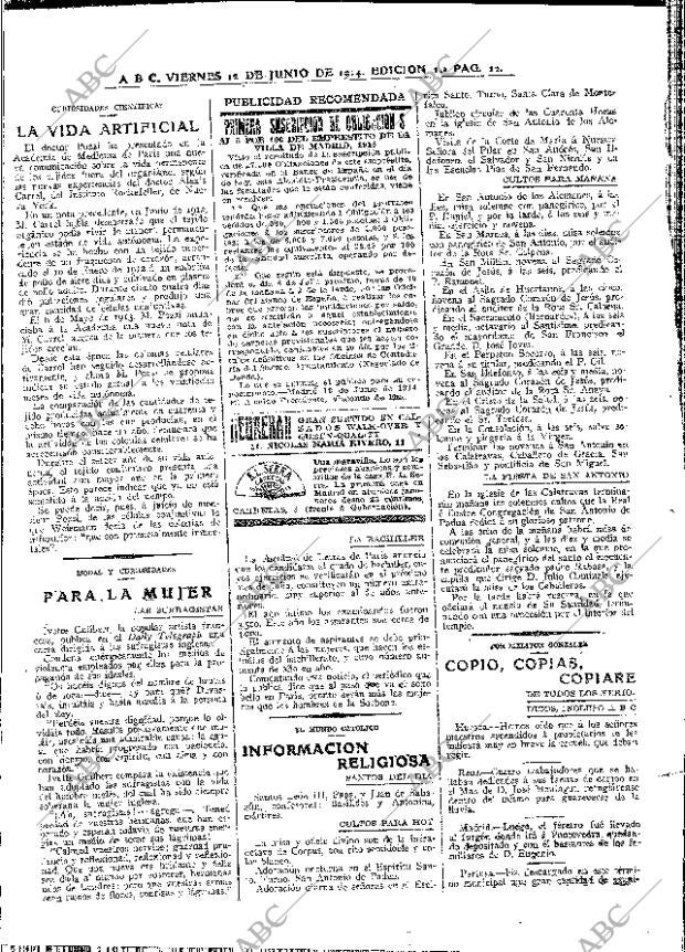 ABC MADRID 12-06-1914 página 12