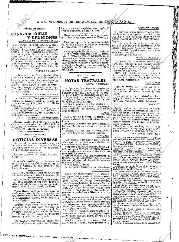 ABC MADRID 12-06-1914 página 14