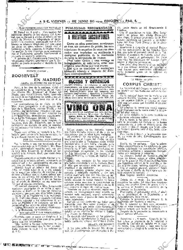 ABC MADRID 12-06-1914 página 8
