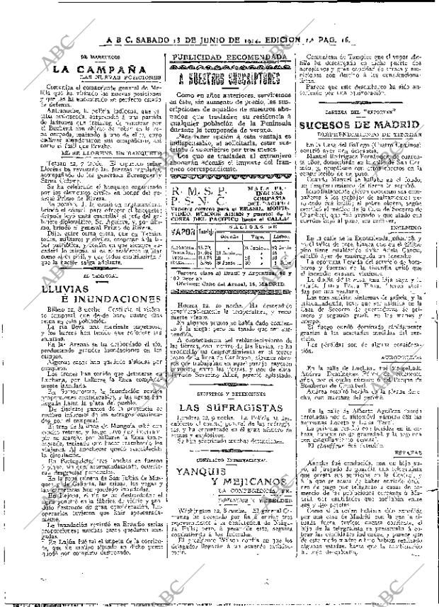 ABC MADRID 13-06-1914 página 16