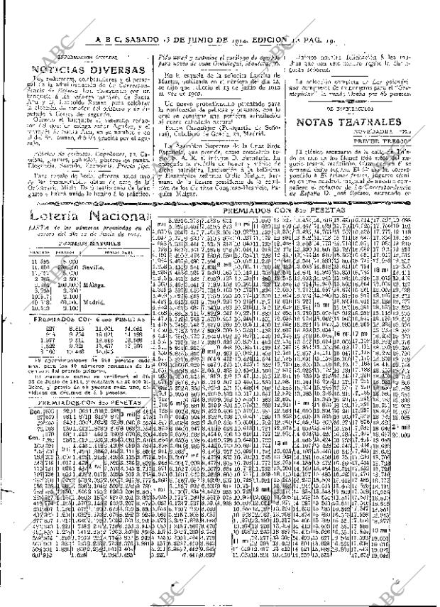 ABC MADRID 13-06-1914 página 19