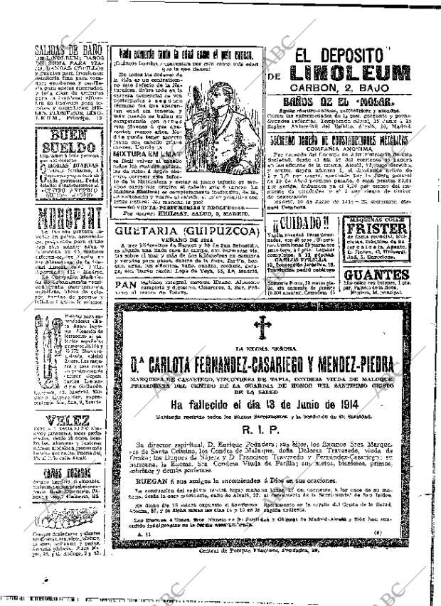 ABC MADRID 14-06-1914 página 14