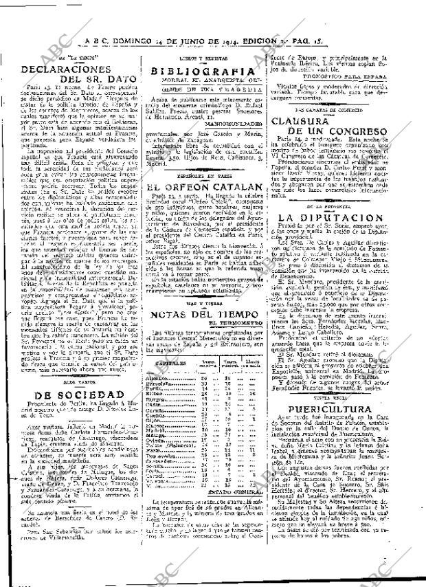 ABC MADRID 14-06-1914 página 15