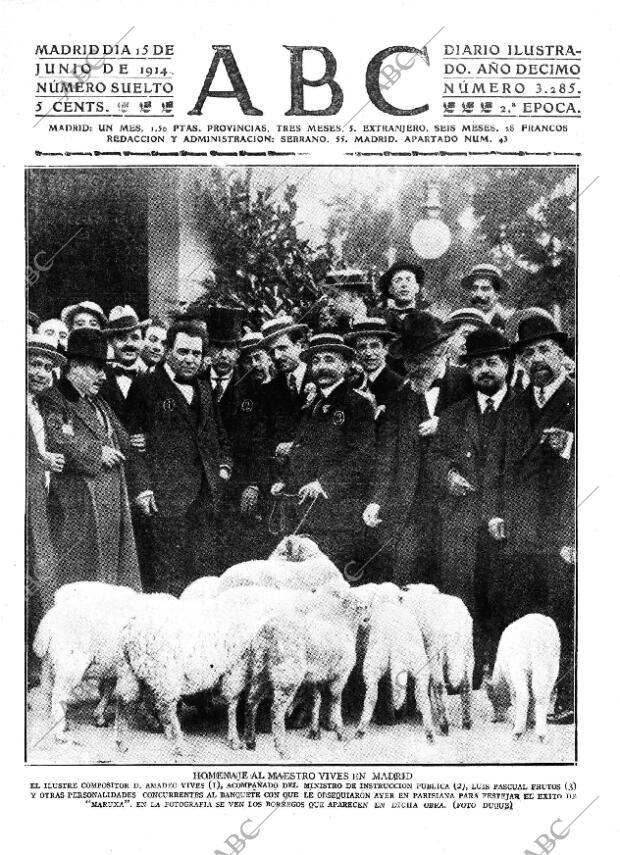 ABC MADRID 15-06-1914 página 1