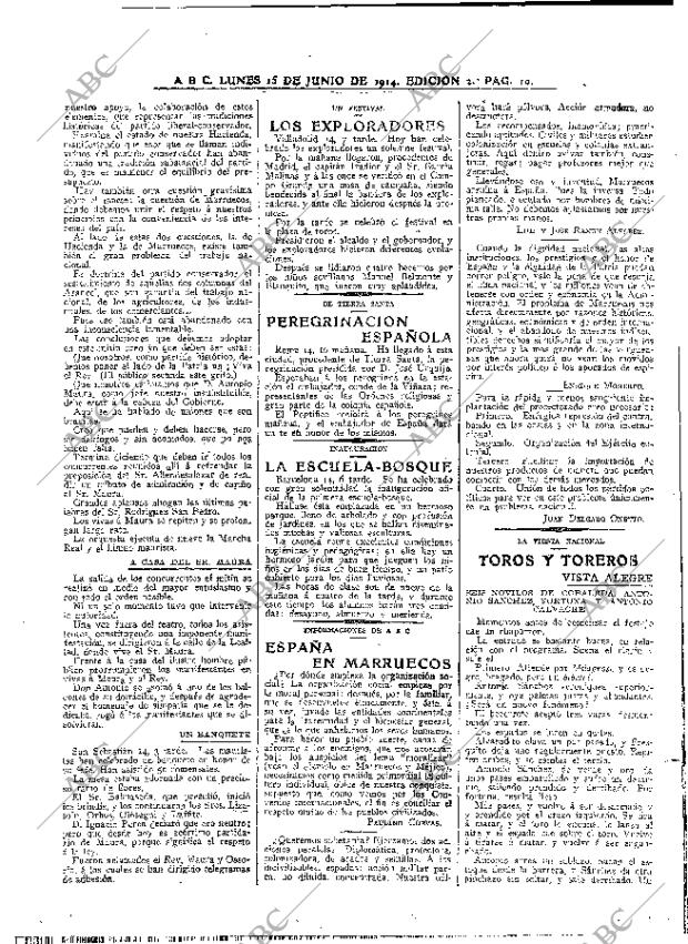 ABC MADRID 15-06-1914 página 10