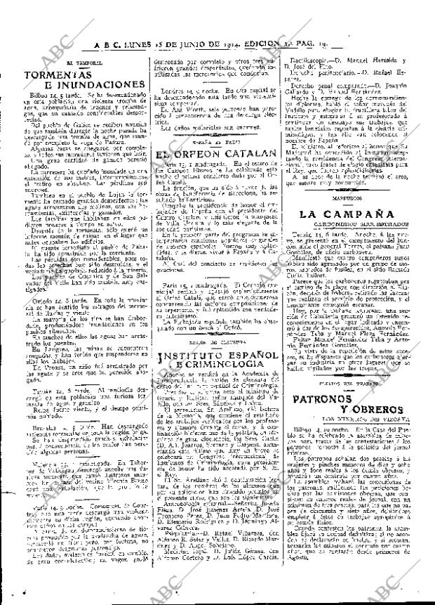 ABC MADRID 15-06-1914 página 19