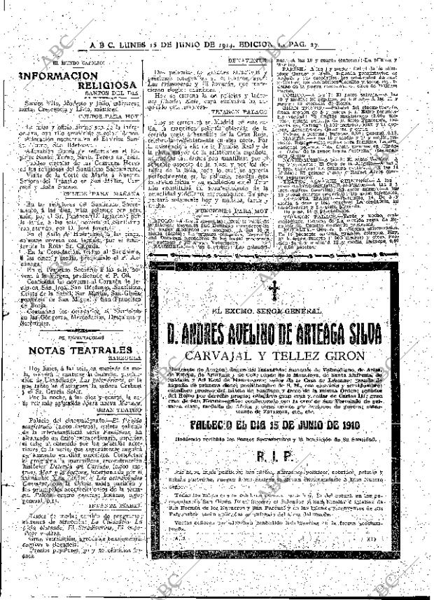 ABC MADRID 15-06-1914 página 27