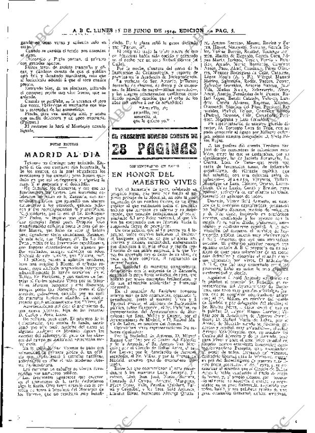 ABC MADRID 15-06-1914 página 5