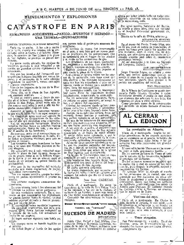 ABC MADRID 16-06-1914 página 23