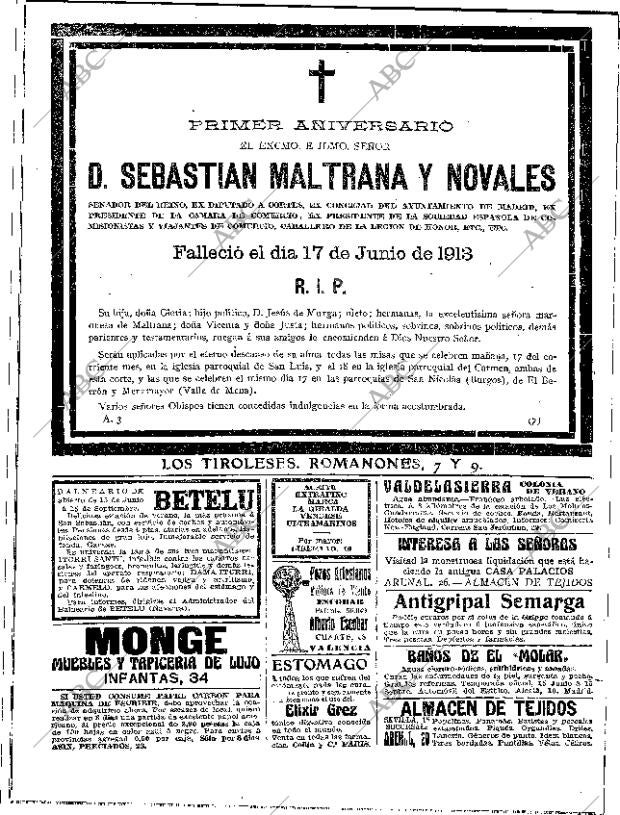 ABC MADRID 16-06-1914 página 26