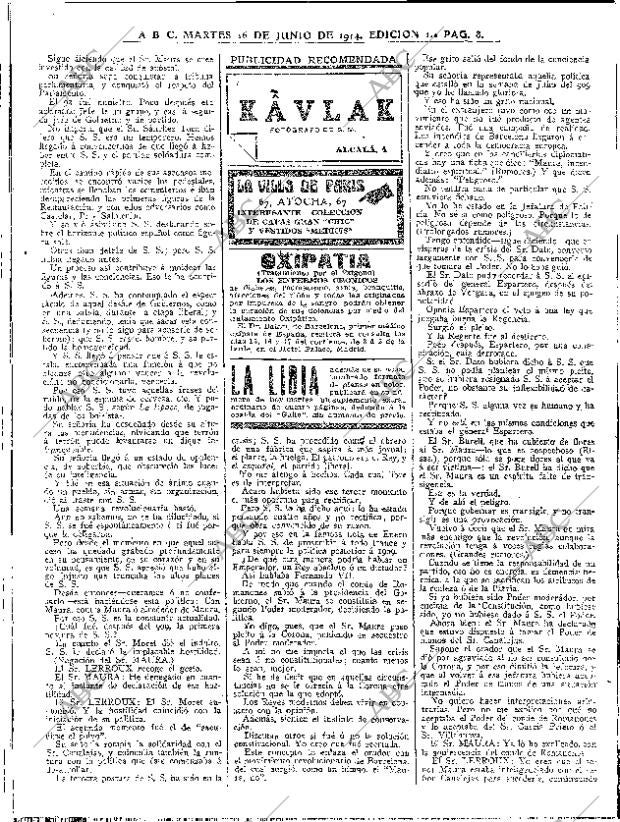 ABC MADRID 16-06-1914 página 8