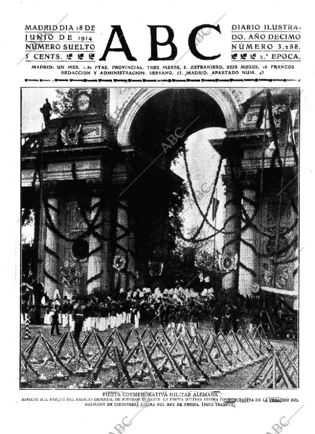 ABC MADRID 18-06-1914 página 1