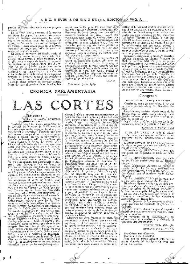 ABC MADRID 18-06-1914 página 5