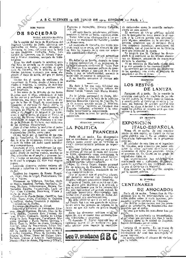 ABC MADRID 19-06-1914 página 17
