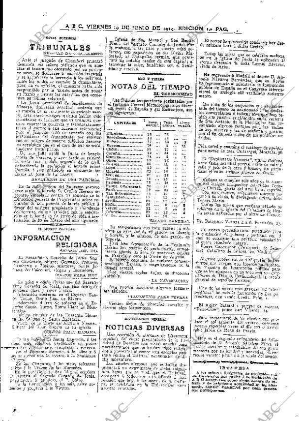 ABC MADRID 19-06-1914 página 23