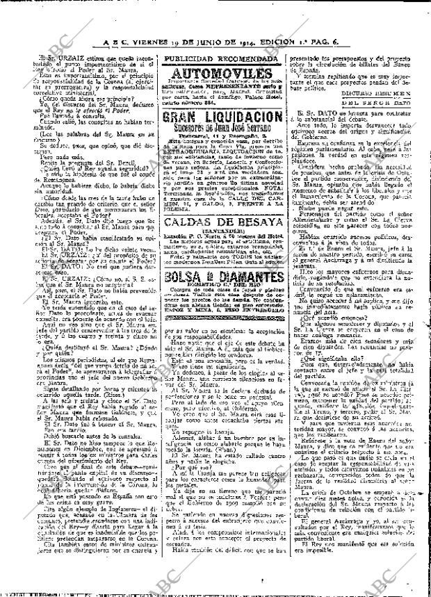 ABC MADRID 19-06-1914 página 6