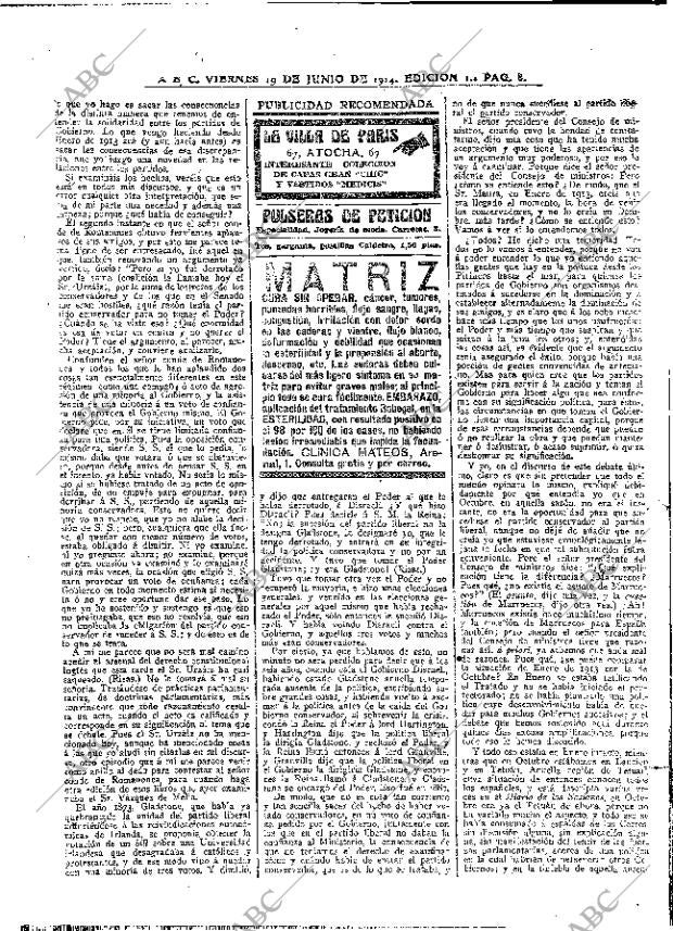 ABC MADRID 19-06-1914 página 8