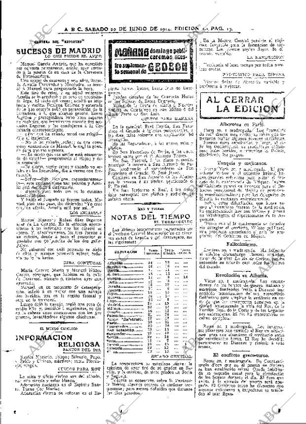 ABC MADRID 20-06-1914 página 17