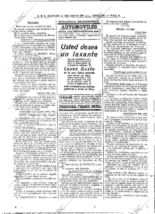 ABC MADRID 20-06-1914 página 6