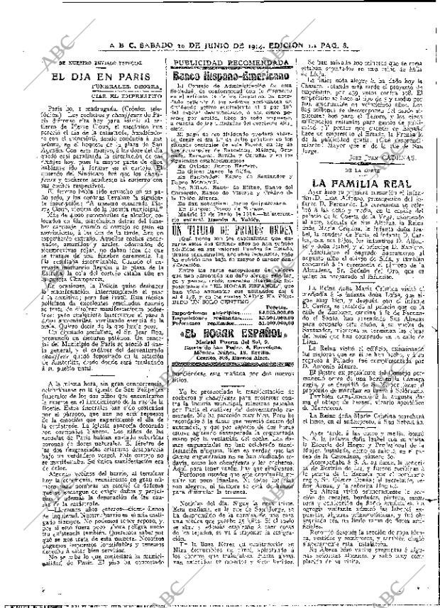 ABC MADRID 20-06-1914 página 8