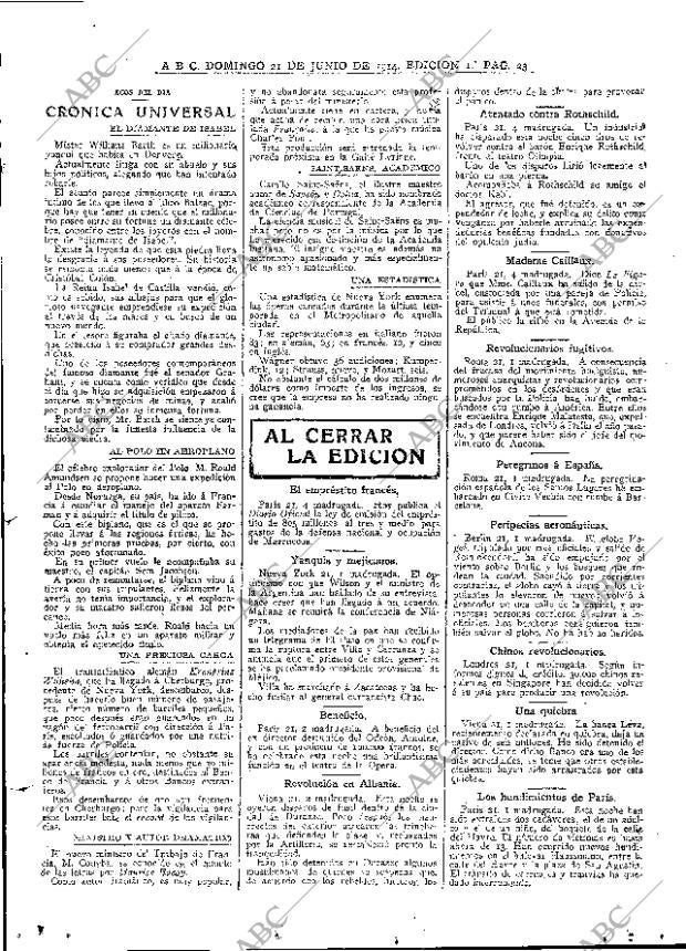 ABC MADRID 21-06-1914 página 23