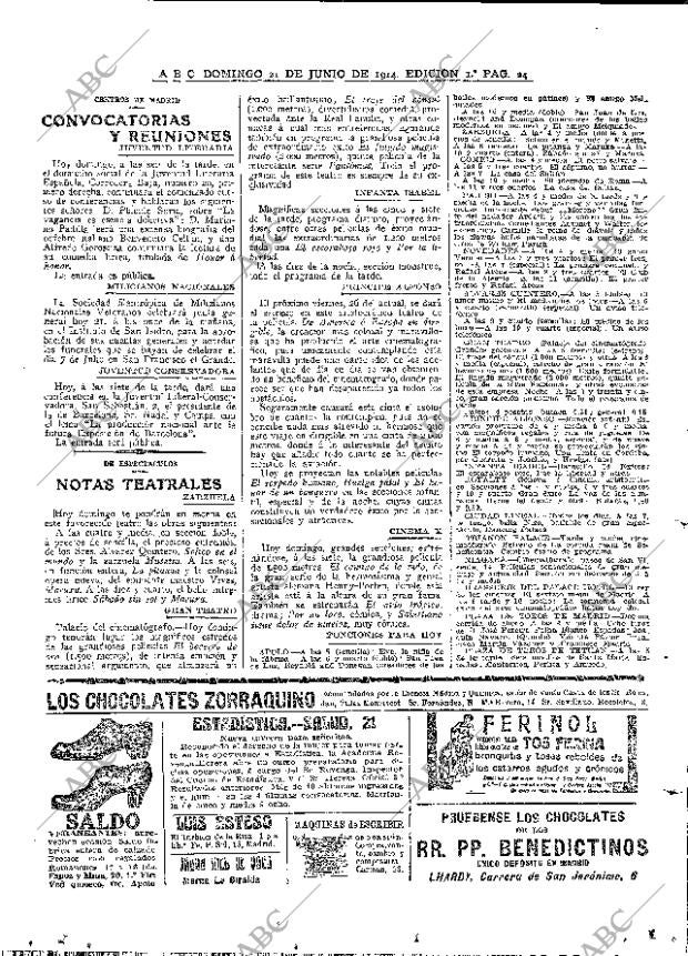 ABC MADRID 21-06-1914 página 24