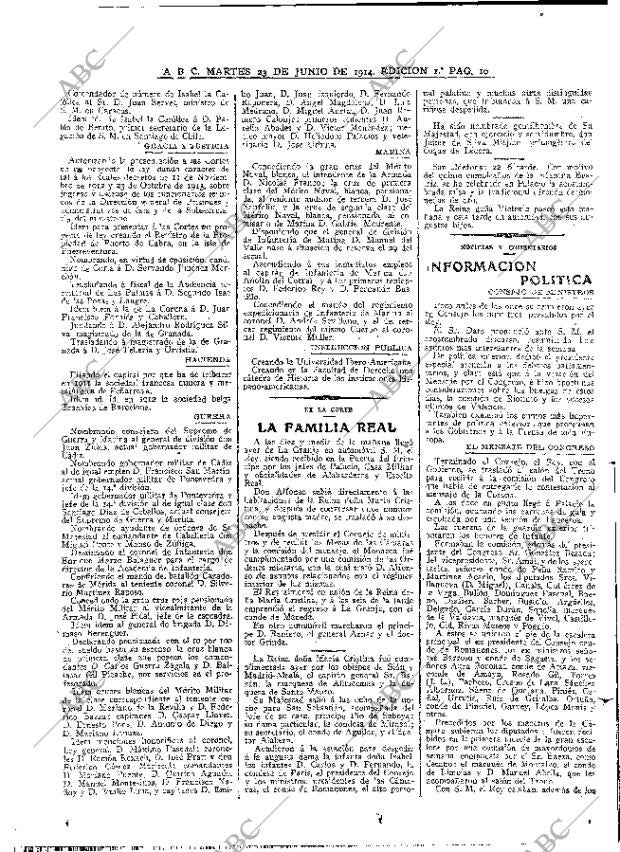 ABC MADRID 23-06-1914 página 10