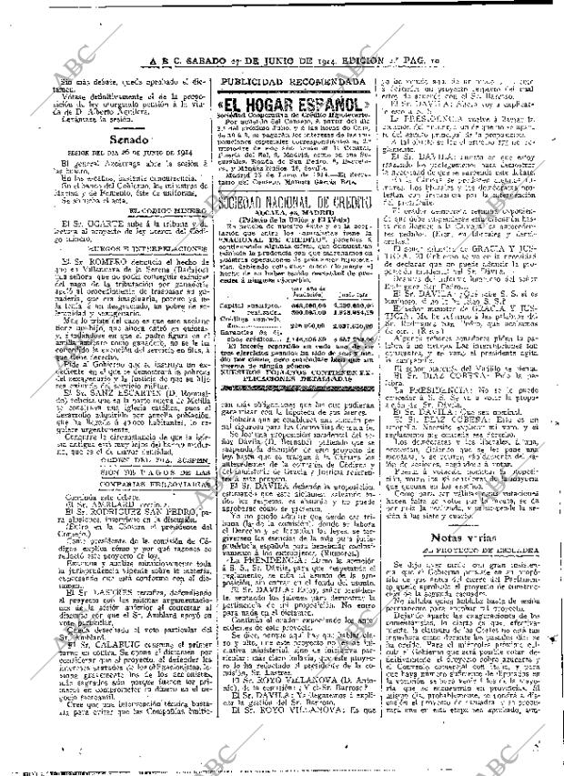 ABC MADRID 27-06-1914 página 10