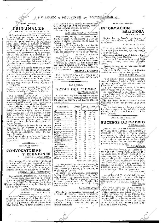 ABC MADRID 27-06-1914 página 17