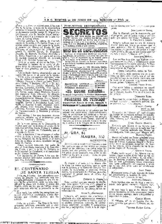ABC MADRID 30-06-1914 página 10