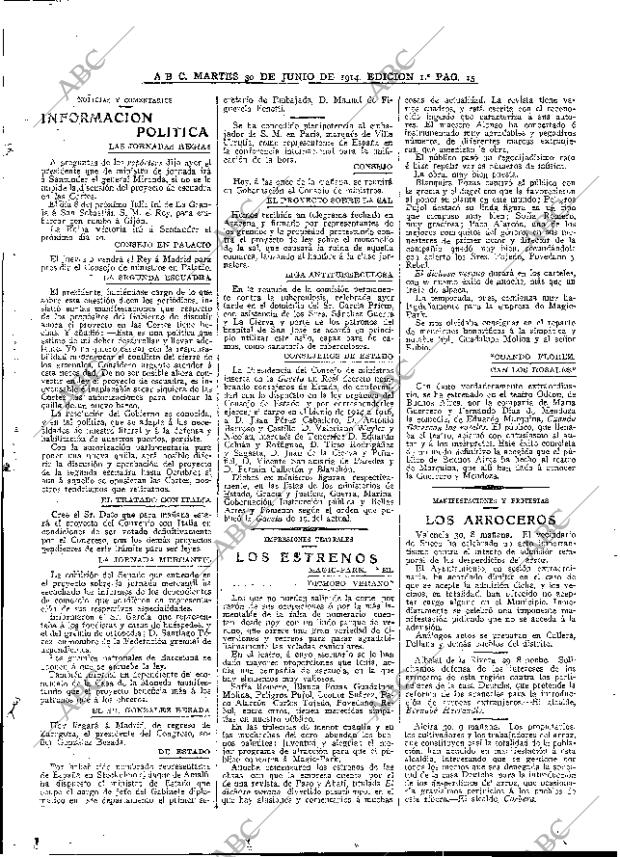 ABC MADRID 30-06-1914 página 15