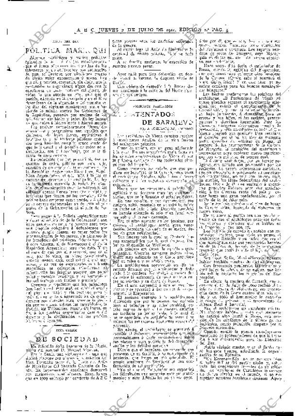 ABC MADRID 02-07-1914 página 5