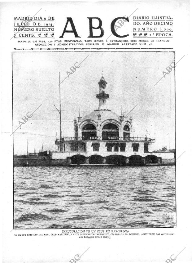 ABC MADRID 09-07-1914 página 1