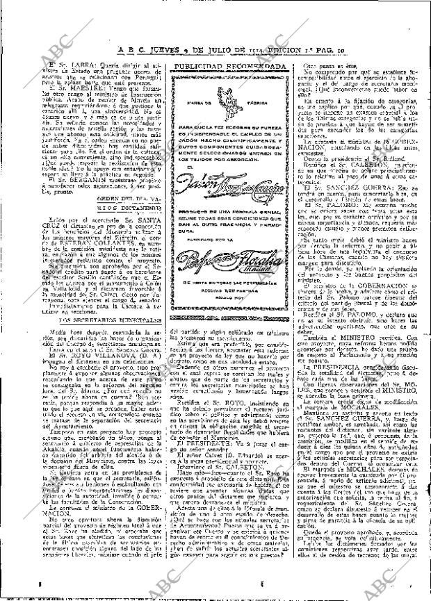 ABC MADRID 09-07-1914 página 10