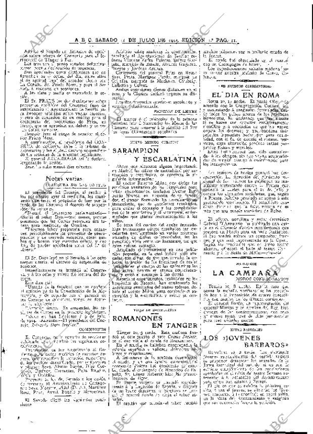 ABC MADRID 11-07-1914 página 11