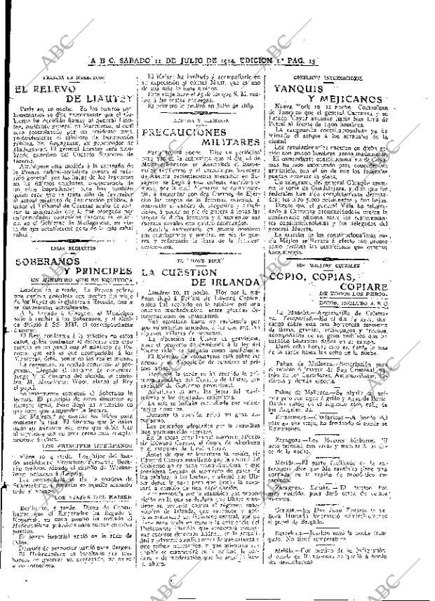 ABC MADRID 11-07-1914 página 15