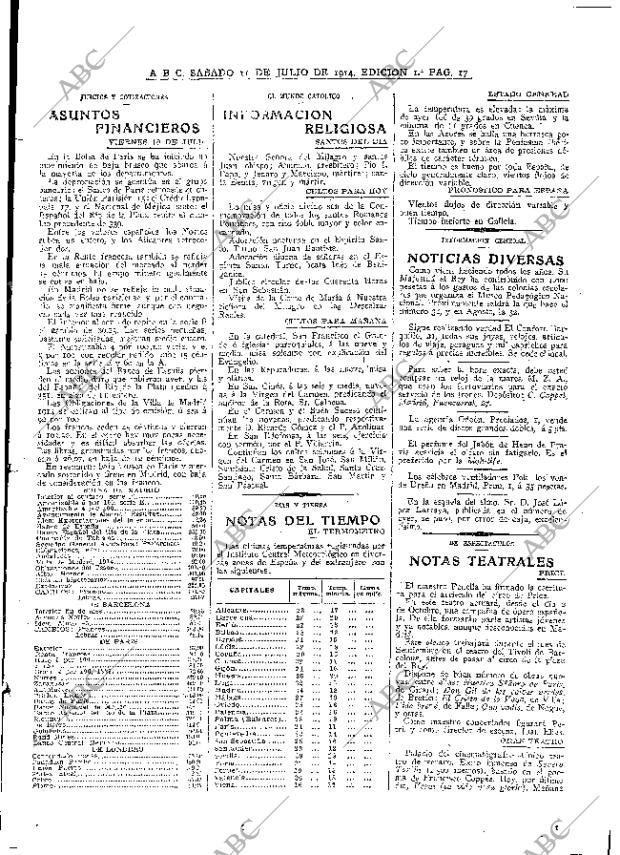 ABC MADRID 11-07-1914 página 17