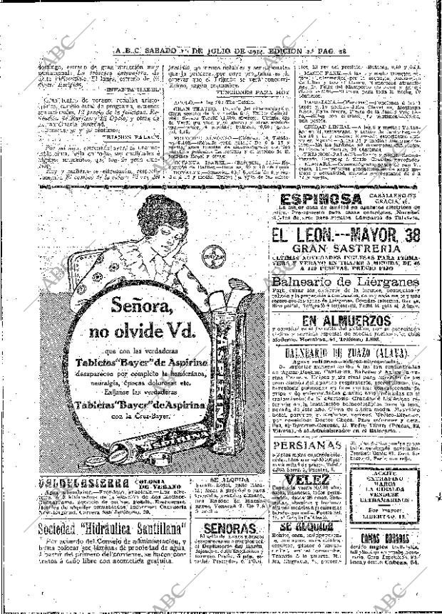 ABC MADRID 11-07-1914 página 18