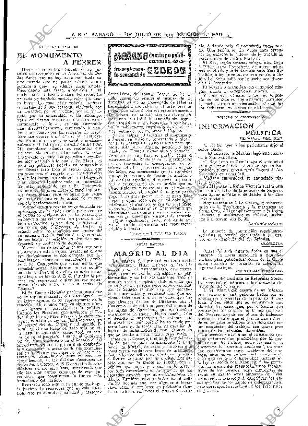 ABC MADRID 11-07-1914 página 5