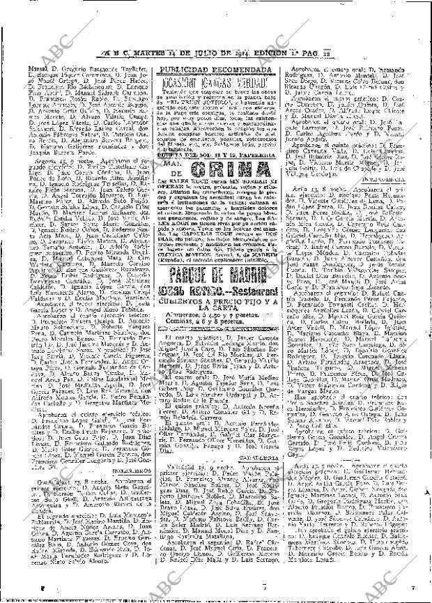 ABC MADRID 14-07-1914 página 12