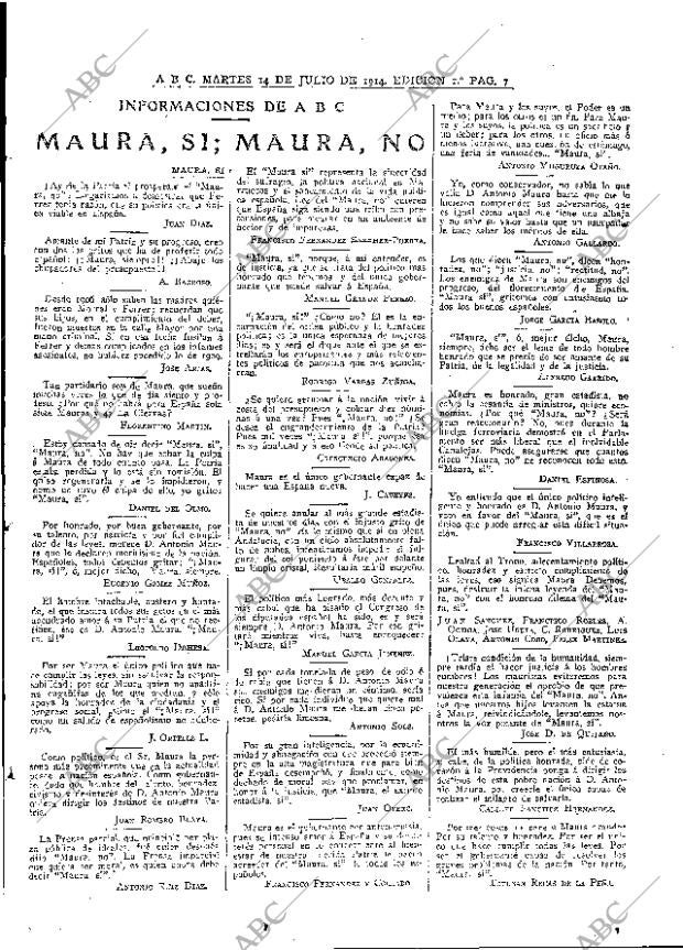 ABC MADRID 14-07-1914 página 7