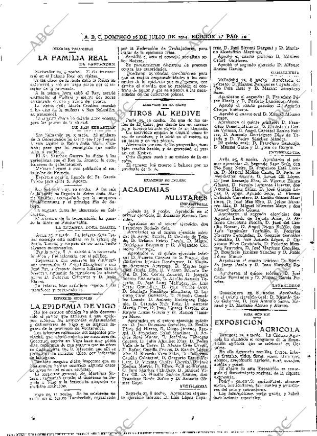 ABC MADRID 26-07-1914 página 10