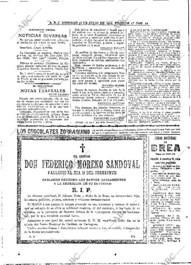 ABC MADRID 26-07-1914 página 18