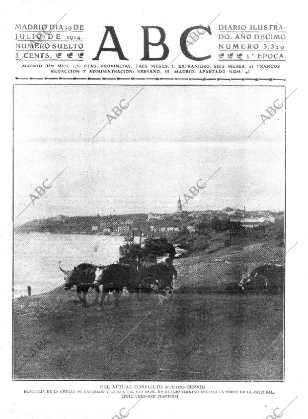 ABC MADRID 29-07-1914 página 1