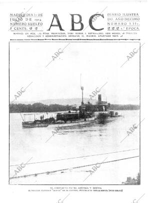 ABC MADRID 31-07-1914 página 1