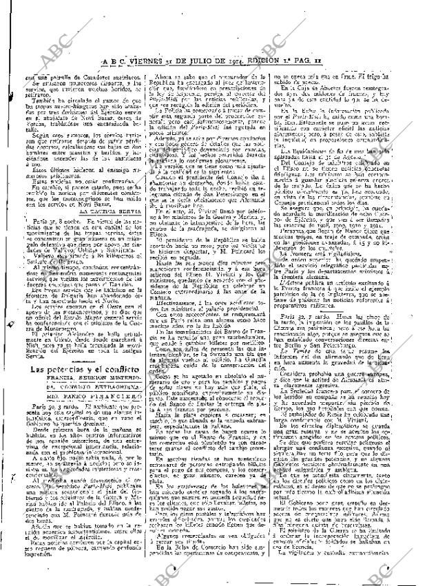 ABC MADRID 31-07-1914 página 11