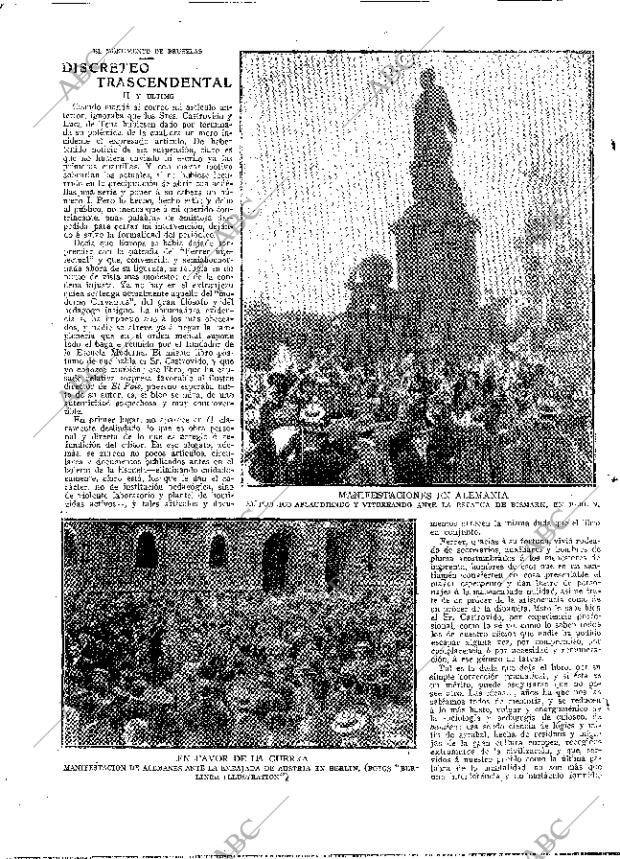 ABC MADRID 31-07-1914 página 2
