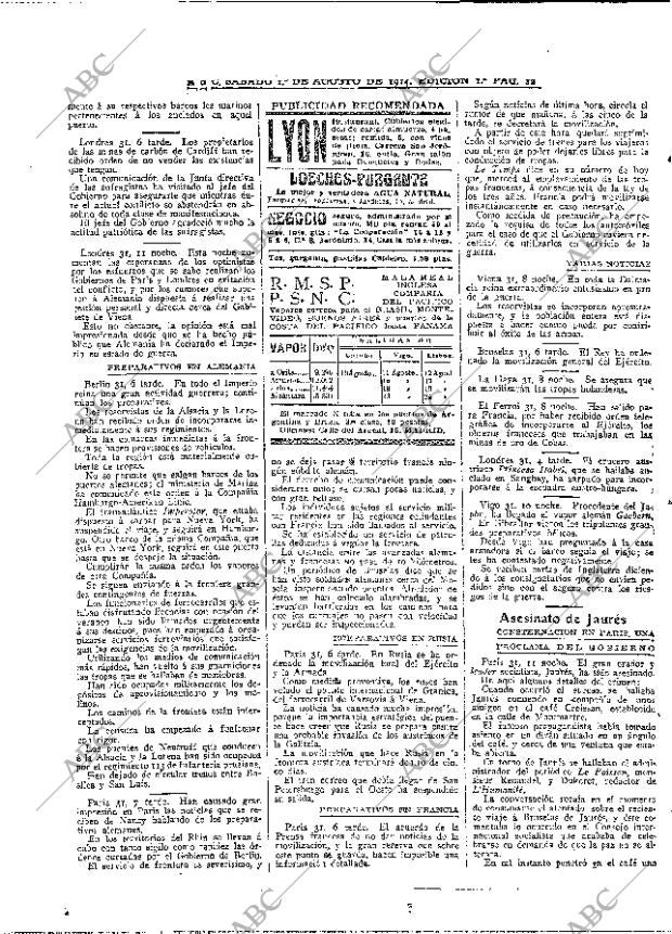 ABC MADRID 01-08-1914 página 12