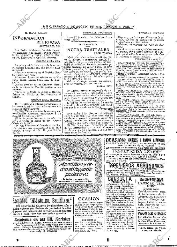 ABC MADRID 01-08-1914 página 22